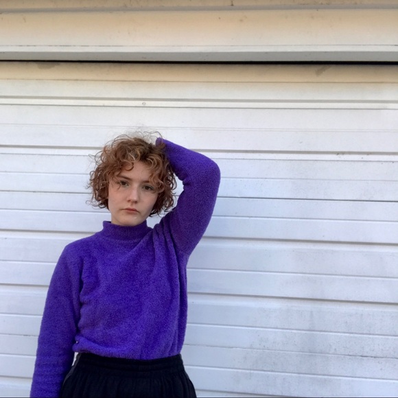 Limited Too Sweaters - Limited 🌸 Too sparkly purple turtle neck sweater